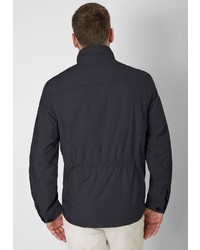 dunkelblaue Jacke mit einer Kentkragen und Knöpfen von S4 JACKETS