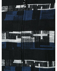 dunkelblaue Jacke mit geometrischem Muster von Akris Punto