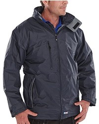 dunkelblaue Jacke von B Dri Weatherproof