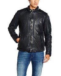 dunkelblaue Jacke von Mustang Leather