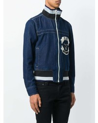 dunkelblaue Jeans Bomberjacke von Diesel