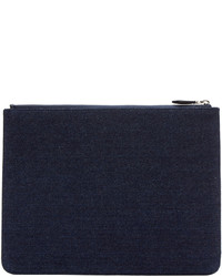 dunkelblaue Jeans Clutch Handtasche von Givenchy