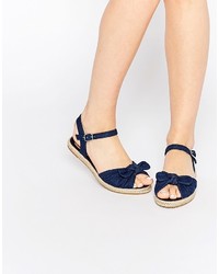 dunkelblaue Jeans Espadrilles von Asos