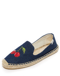 dunkelblaue Jeans Espadrilles von Soludos