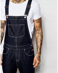 dunkelblaue Jeans Latzhose von Asos