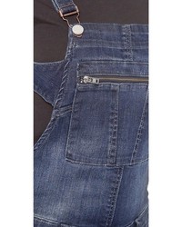 dunkelblaue Jeans Latzhose von Blank