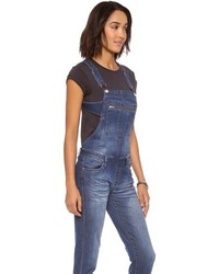 dunkelblaue Jeans Latzhose von Blank