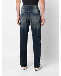 dunkelblaue Jeans mit Acid-Waschung von Represent