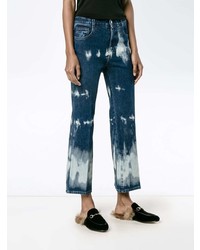 dunkelblaue Jeans mit Acid-Waschung von Stella McCartney