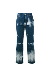 dunkelblaue Jeans mit Acid-Waschung von Stella McCartney