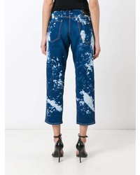 dunkelblaue Jeans mit Acid-Waschung von Dsquared2