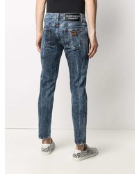 dunkelblaue Jeans mit Acid-Waschung von Dolce & Gabbana