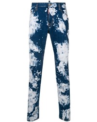 dunkelblaue Mit Batikmuster Jeans von DSQUARED2