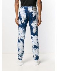 dunkelblaue Mit Batikmuster Jeans von DSQUARED2