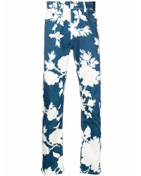 dunkelblaue Jeans mit Blumenmuster von Erdem