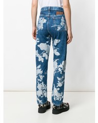 dunkelblaue Jeans mit Blumenmuster von Vivienne Westwood Anglomania