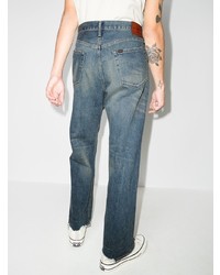 dunkelblaue Jeans mit Destroyed-Effekten von Chimala