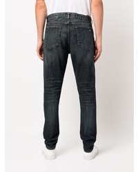 dunkelblaue Jeans mit Destroyed-Effekten von rag & bone