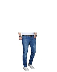 dunkelblaue Jeans mit Destroyed-Effekten von Alessandro Salvarini