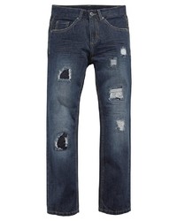 dunkelblaue Jeans mit Destroyed-Effekten von Arizona