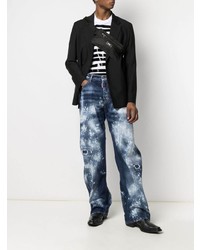 dunkelblaue Jeans mit Destroyed-Effekten von DSQUARED2