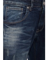 dunkelblaue Jeans mit Destroyed-Effekten von BLUE MONKEY