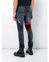 dunkelblaue Jeans mit Destroyed-Effekten von Fagassent
