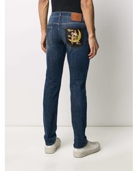 dunkelblaue Jeans mit Destroyed-Effekten von Dolce & Gabbana