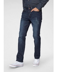dunkelblaue Jeans mit Destroyed-Effekten von BRUNO BANANI