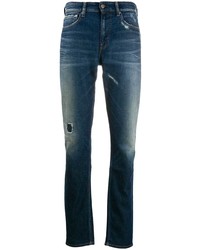 dunkelblaue Jeans mit Destroyed-Effekten von Calvin Klein Jeans