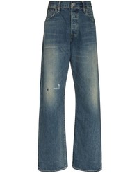 dunkelblaue Jeans mit Destroyed-Effekten von Chimala
