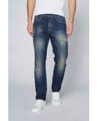 dunkelblaue Jeans mit Destroyed-Effekten von Colorado Denim