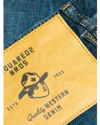 dunkelblaue Jeans mit Destroyed-Effekten von Dsquared2