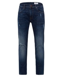 dunkelblaue Jeans mit Destroyed-Effekten von Cross Jeans