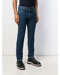 dunkelblaue Jeans mit Destroyed-Effekten von Fendi