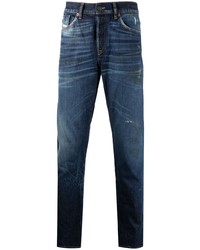 dunkelblaue Jeans mit Destroyed-Effekten von Diesel