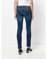 dunkelblaue Jeans mit Destroyed-Effekten von Dondup