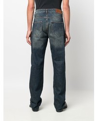 dunkelblaue Jeans mit Destroyed-Effekten von Flaneur Homme