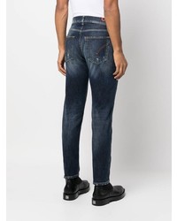 dunkelblaue Jeans mit Destroyed-Effekten von Dondup