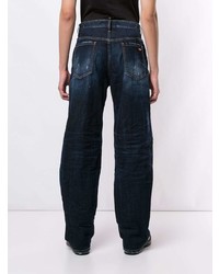 dunkelblaue Jeans mit Destroyed-Effekten von DSQUARED2