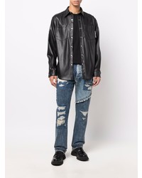 dunkelblaue Jeans mit Destroyed-Effekten von Just Cavalli