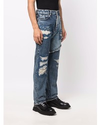 dunkelblaue Jeans mit Destroyed-Effekten von Just Cavalli