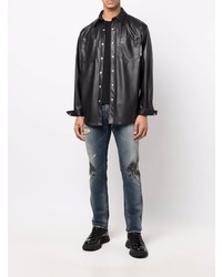 dunkelblaue Jeans mit Destroyed-Effekten von Just Cavalli