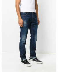 dunkelblaue Jeans mit Destroyed-Effekten von Just Cavalli