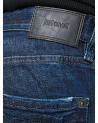 dunkelblaue Jeans mit Destroyed-Effekten von Just Cavalli