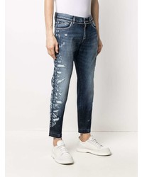 dunkelblaue Jeans mit Destroyed-Effekten von Dolce & Gabbana