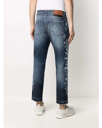 dunkelblaue Jeans mit Destroyed-Effekten von Dolce & Gabbana