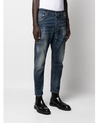 dunkelblaue Jeans mit Destroyed-Effekten von Dondup