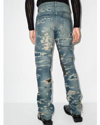 dunkelblaue Jeans mit Destroyed-Effekten von Givenchy