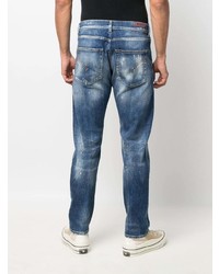 dunkelblaue Jeans mit Destroyed-Effekten von Dondup